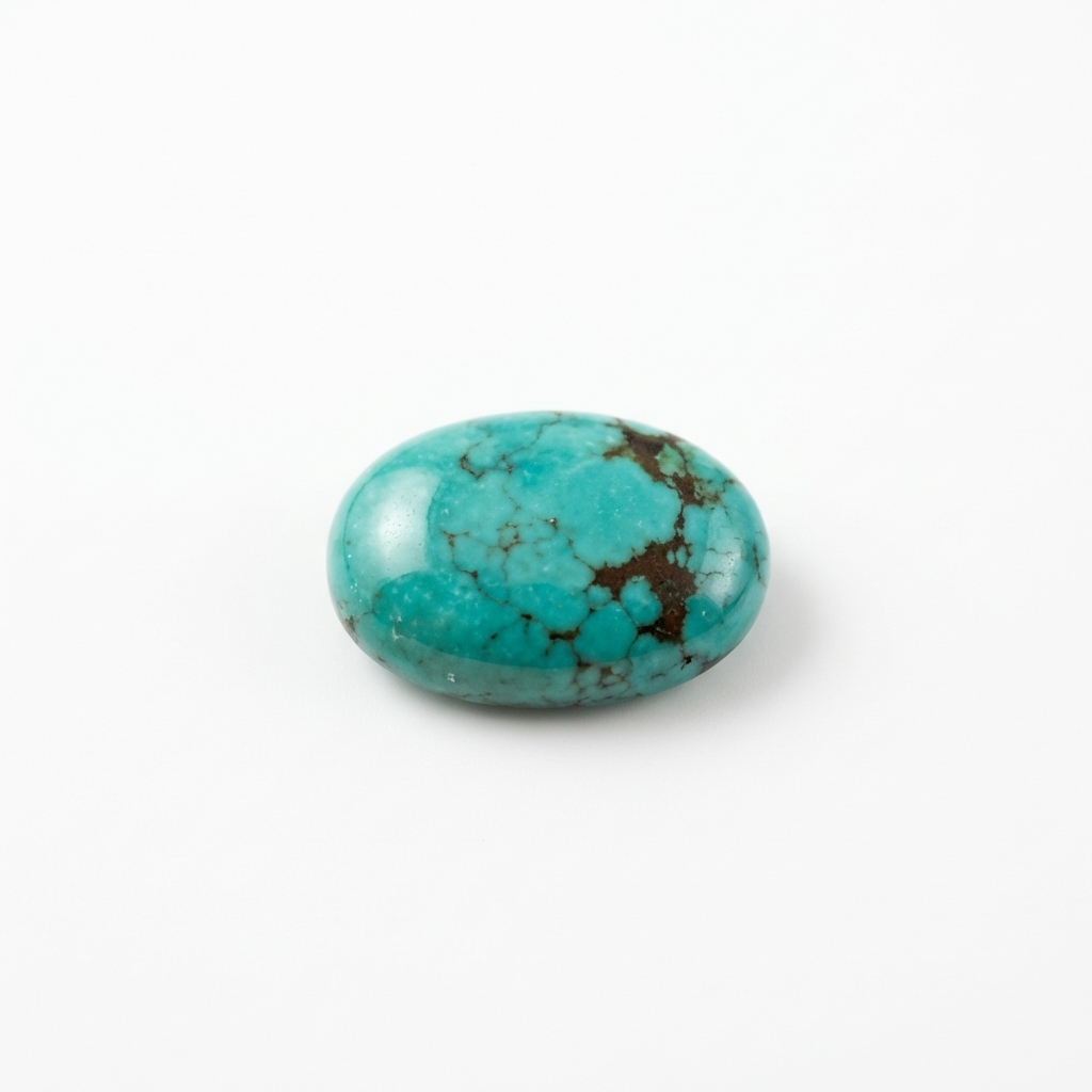 Turquoise taille ovale cabochon 25x18 mm 16.00  carats