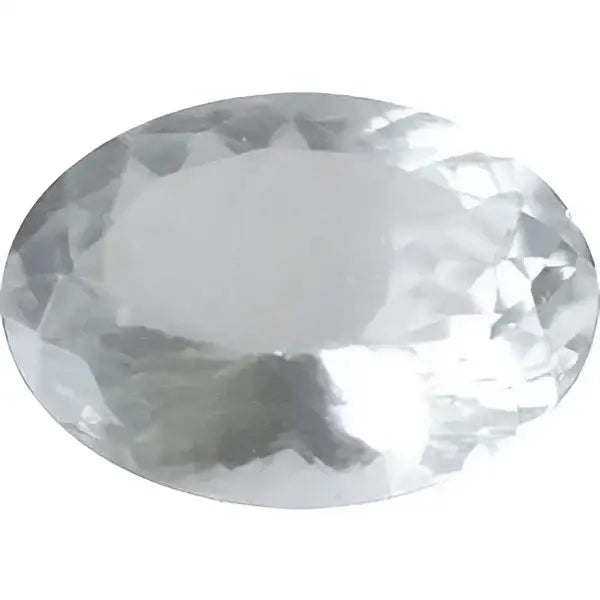 Aigue marine ovale a facettes 13x10 mm 4.40 carats