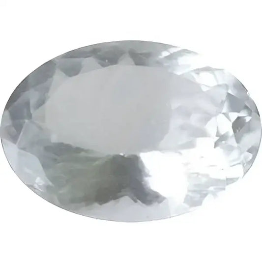 Aigue marine ovale a facettes 13x10 mm 4.40 carats