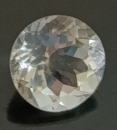 Aigue marine  ronde a facettes 9 mm 2.20 carats 1