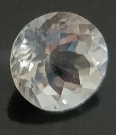 Aigue marine  ronde a facettes 9 mm 2.20 carats 2