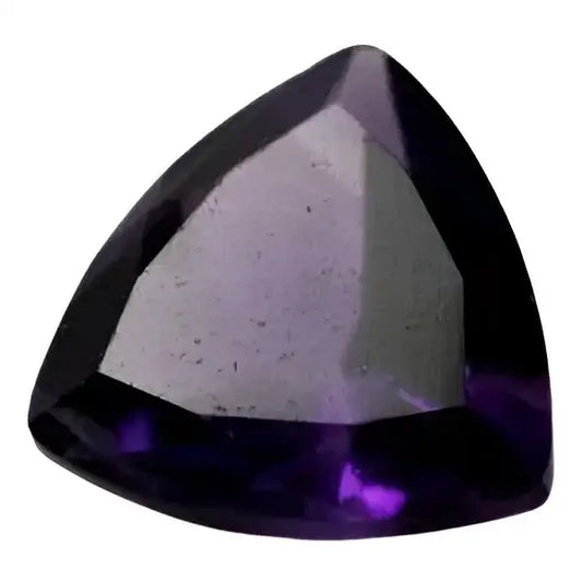 Améthyste Afrique trilliant a facettes 8x8 mm 1.55 carats