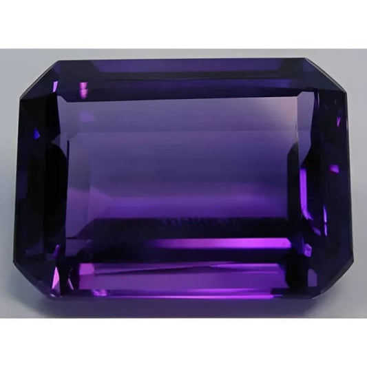 Améthyste de synthèse hydrothermale taille octogonale 20x15 mm 21 carats