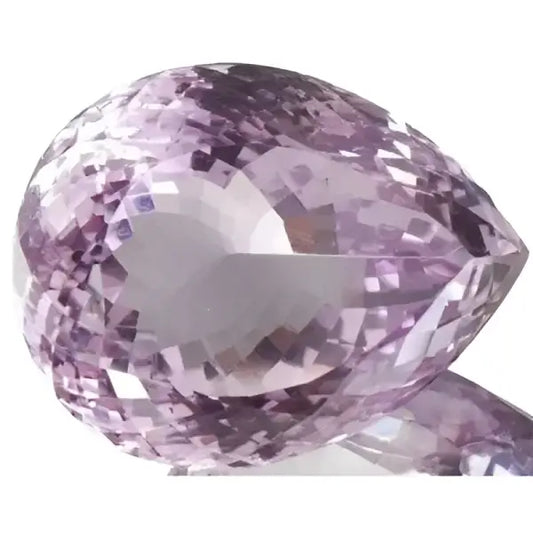 Améthyste taille poire a facettes 29x23 mm 78.05 carats