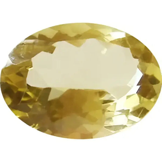 Citrine naturelle ovale a facettes 14x10 mm 4.50 carats