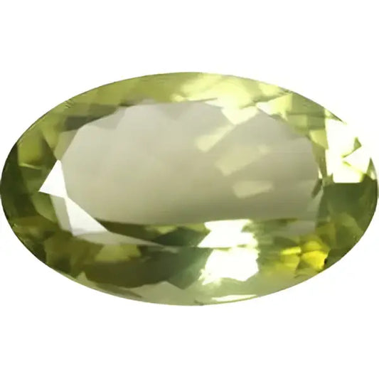 Citrine naturelle ovale a facettes 25x18 mm 27.00 carats