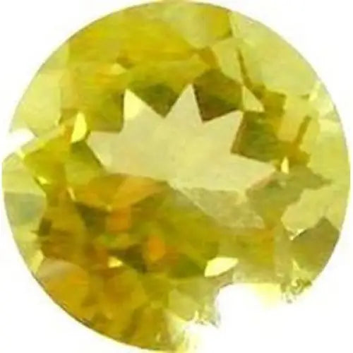 Citrine naturelle ronde a facettes 8 mm 1.80 carat