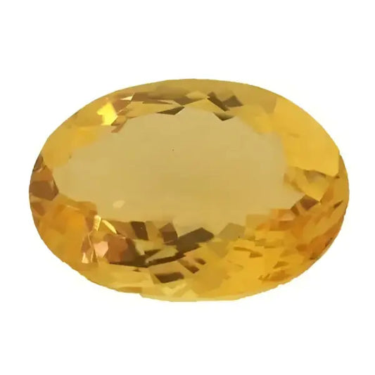 Citrine or naturelle ovale a facettes 18x13 mm 11.03 carats