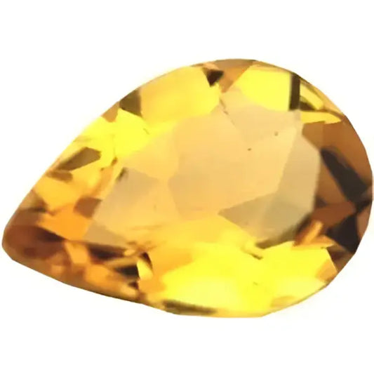 Citrine or naturelle poire a facettes 15x10 mm 4.80 carats