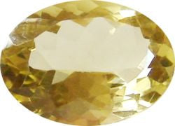 Citrine naturelle  ovale a facettes 10x8 mm 2.40 carats