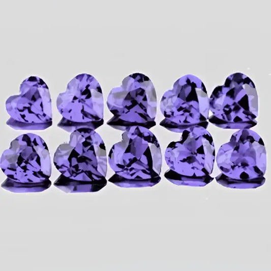 Cordierite coeur a facettes 4.5x4.5 mm 0.26 carat