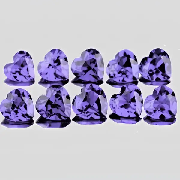 Cordierite coeur a facettes 5x5 mm 0.34 carat