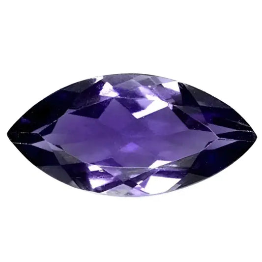 Cordierite marquise a facettes 8x4 mm 0.47 carats