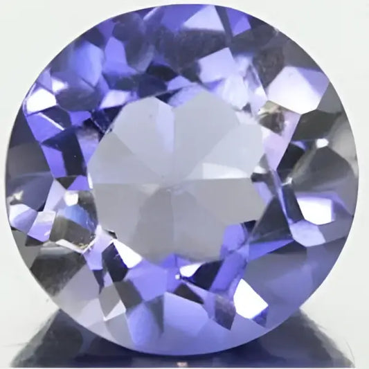 Cordierite ronde a facettes 4 mm 0.23 carat