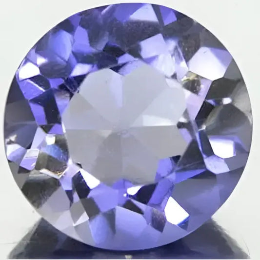 Cordierite ronde a facettes 6 mm 0.75 carat