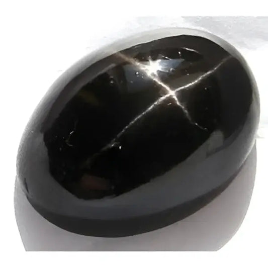 Diopside étoilé ovale cabochon 18x13 mm 17.00 carats