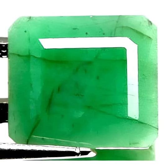 Émeraude naturelle octogonale 10x9x4 mm 3.00 carats avec certificat