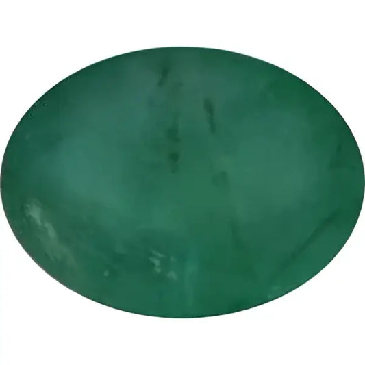 Émeraude naturelle ovale a facettes 9x7 mm 1.85 carats