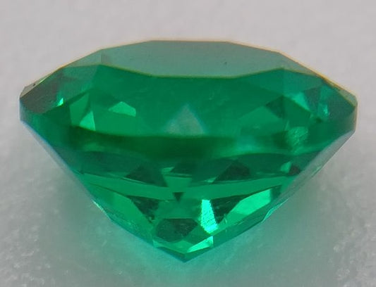Émeraude Synthétique Ronde 8 mm | Vert Colombie | Pierre Hydrothermale