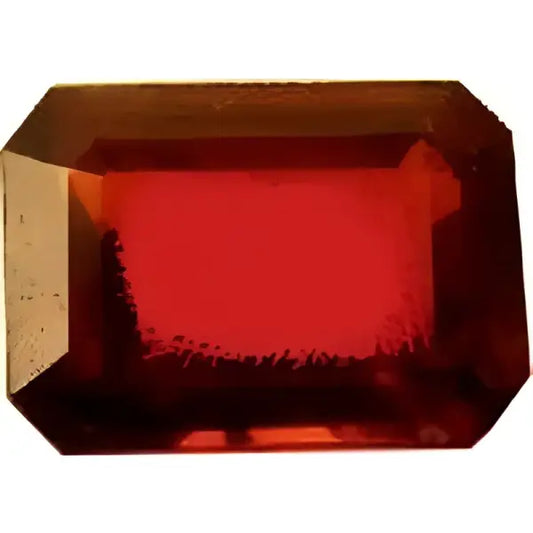 Grenat hessonite octagonal 7x5 mm 1.32 carats