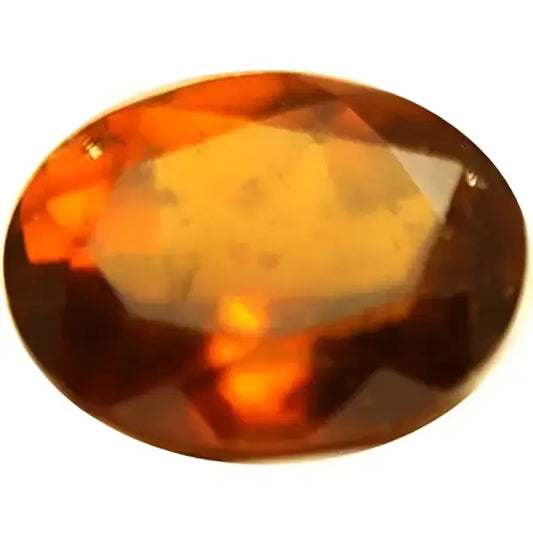 Grenat hessonite ovale a facettes 10x8 mm 3.25 carats
