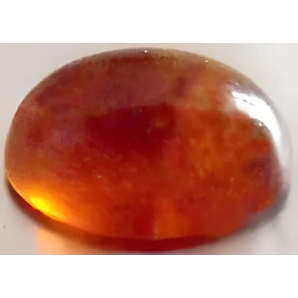 Grenat hessonite ovale cabochon 6x4 mm 0.61 carat