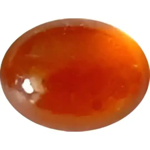 Grenat hessonite ovale cabochon 8x6 mm 1.70 carats
