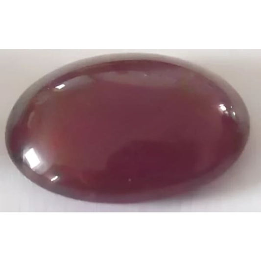 Grenat hessonite taille ovale cabochon 16x12 mm 13.30 carats