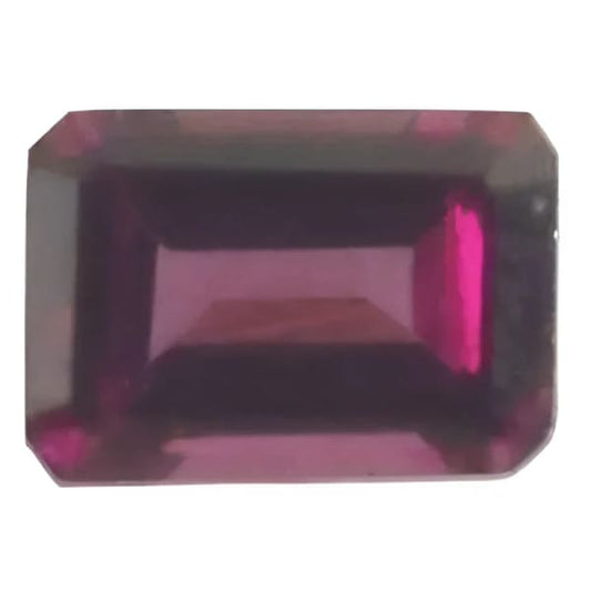 Grenat rhodolite octagonal 7x5 mm 1.20 carat