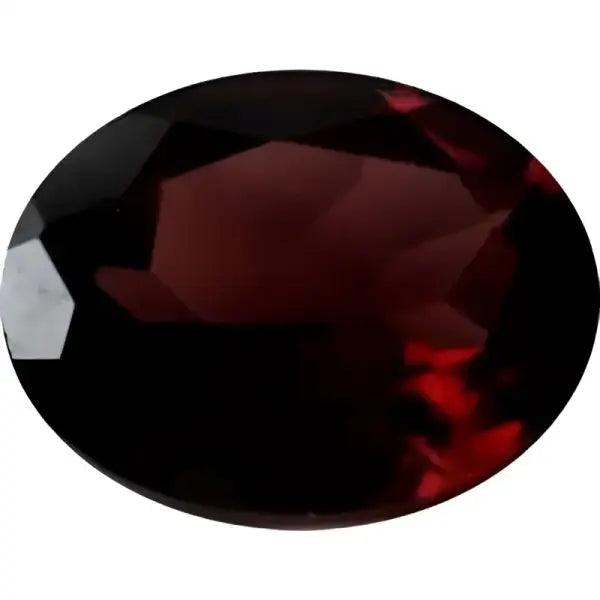 Grenat rhodolite ovale a facettes 8x6 mm 1.30 carats