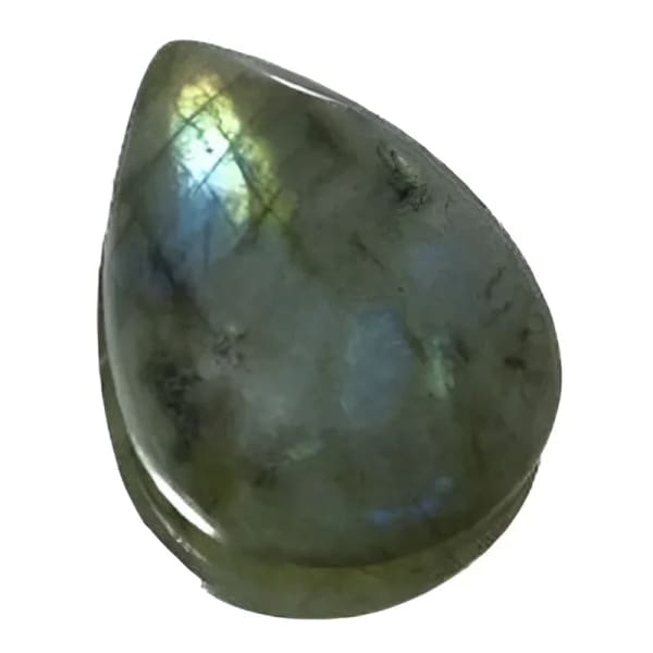 Labradorite naturelle poire cabochon 14x10 mm 5.40 carats