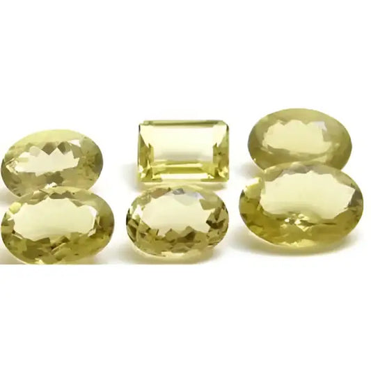 Lot indivisible 134 carats de citrine jaune lemon naturelle
