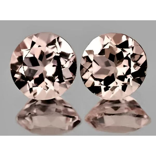 Morganite naturelle ronde a facettes 5.00 mm 0.50 Carat