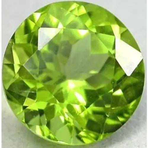 Peridot naturel rond a facettes 10 mm 4.50 carats