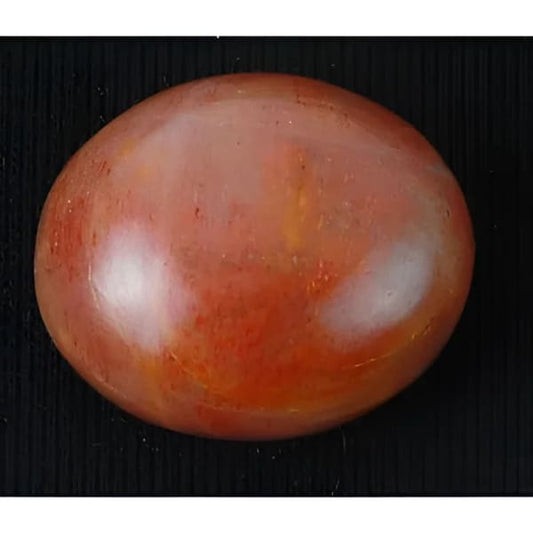 Pierre de soleil naturelle ovale cabochon 24x20x13 mm avec certificat