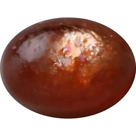 Pierre de soleil naturelle ovale cabochon 6x4 mm 0.54 carat
