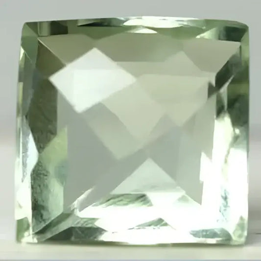 Prasiolite naturelle coussin 12x12 mm 7.50 carats