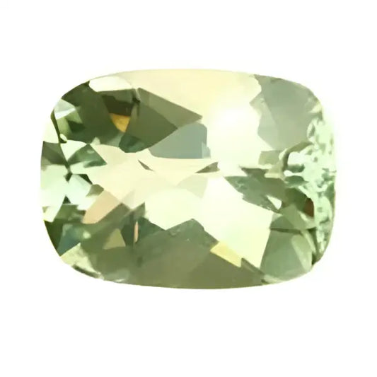 Prasiolite naturelle coussin 14x10 mm 6.50 carats