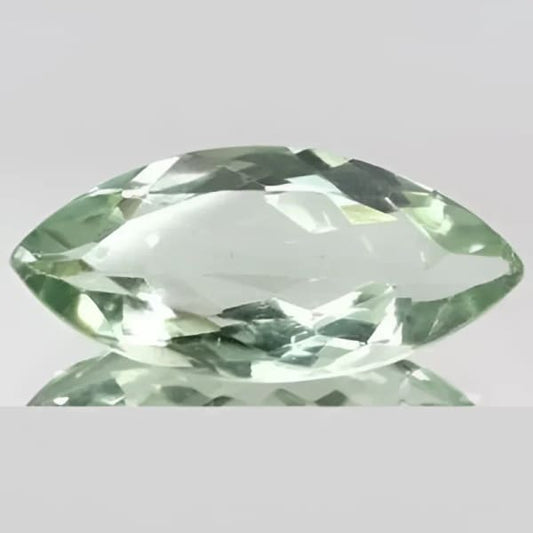 Prasiolite naturelle marquise a facettes 14x7 mm 2.26 carat
