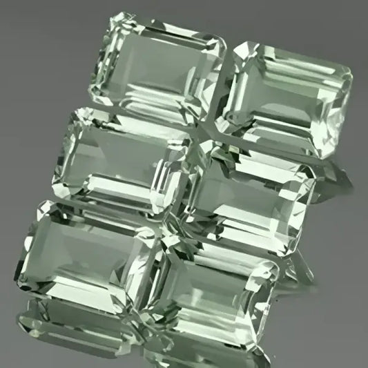Prasiolite naturelle octogonale 10x8 mm 3.05 carats
