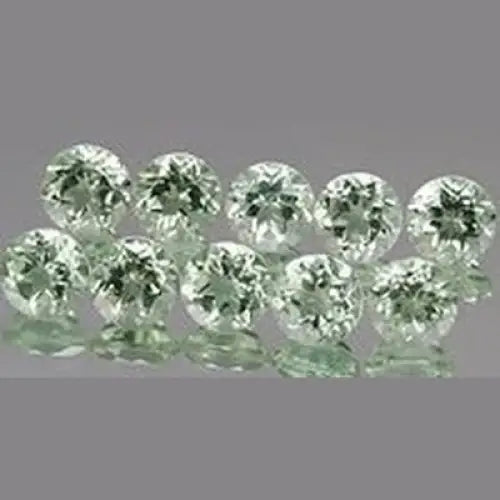 Prasiolite naturelle ronde a facettes 5x5 mm 0.50 carat