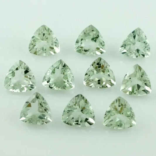 prasiolite triangulaire verte