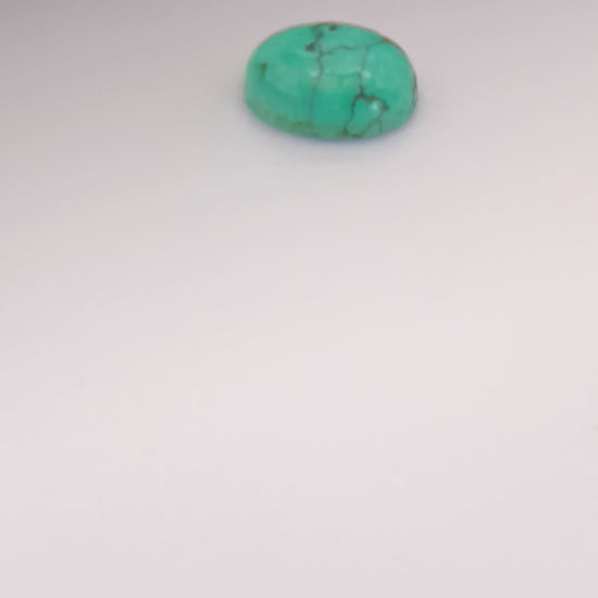 Turquoise taille ovale cabochon 10x8  mm 1.73 carat pierresdmonde