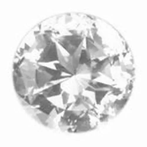 Quartz blanc rond a facettes 5x5 mm 0.45 carat