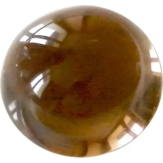 Quartz fumé taille ronde cabochon 18 mm 24.00 carats