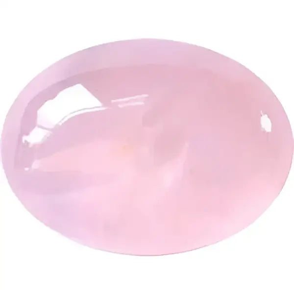 Quartz rose taille ovale cabochon 8x6 mm 1.57 carats