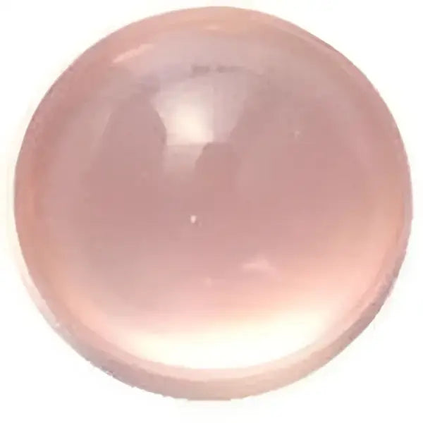 Quartz rose taille ronde cabochon 14 mm 10.80 carats