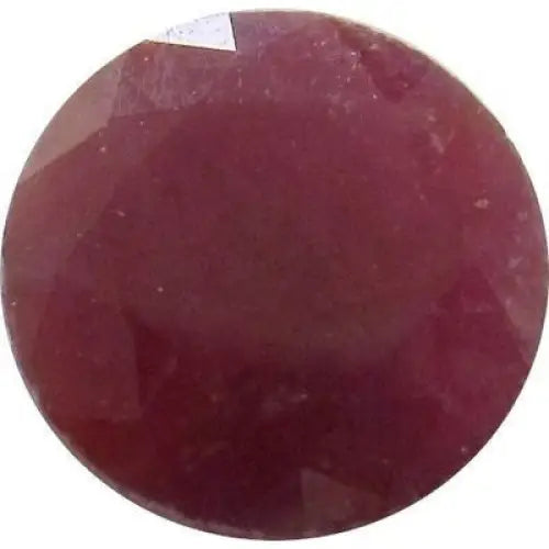 Rubis naturel rond a facettes 12 mm 8.00 carats