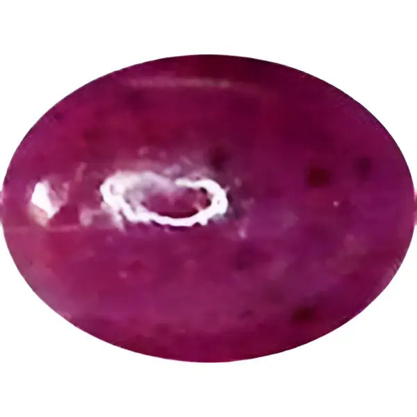 Rubis naturel taille ovale cabochon 6x4 mm 0.66 carat