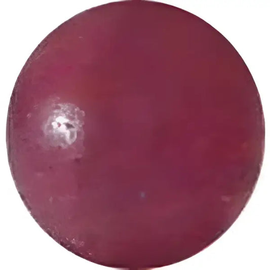 Rubis naturel taille ronde cabochon 5 mm 0.72 carat